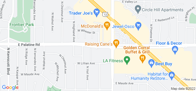 Map of business location