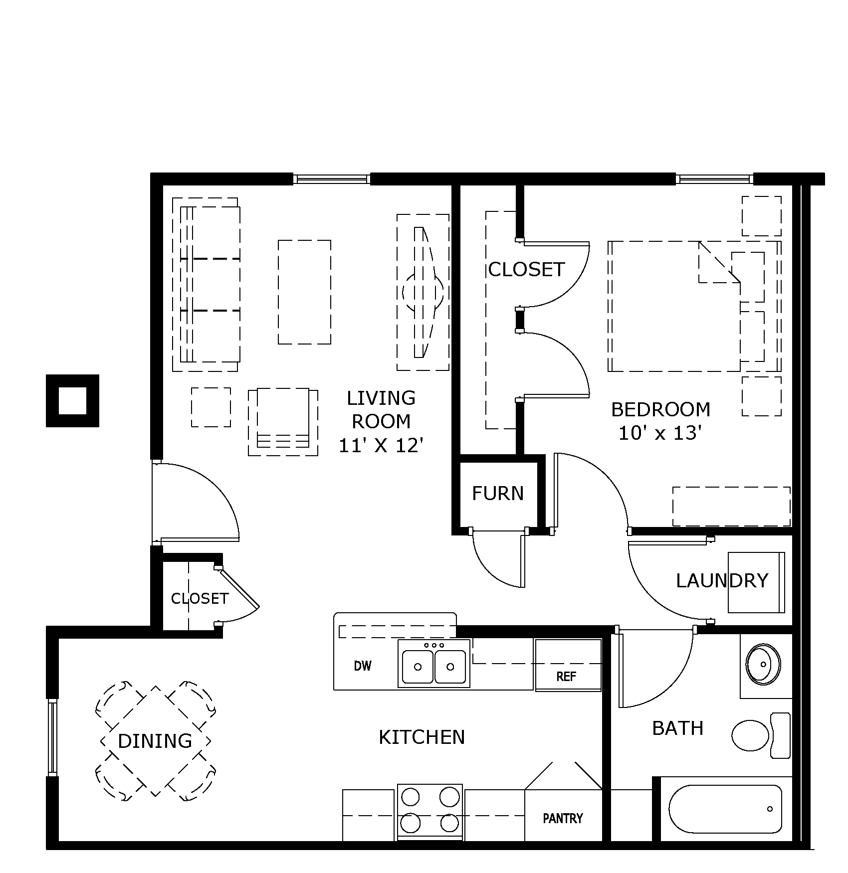 Floor Plan: Unit E