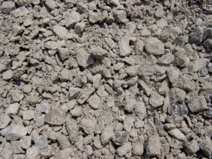 A pile of limestone