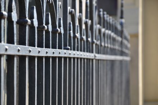 Customised metal fencing to make it more attractive for a residential front yard fencing in Wollongong NSW.