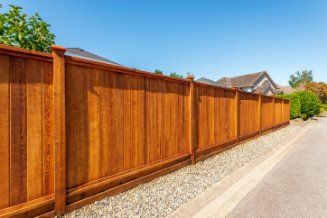 Residential area with newly installed picket fencing in Wollongong NSW.