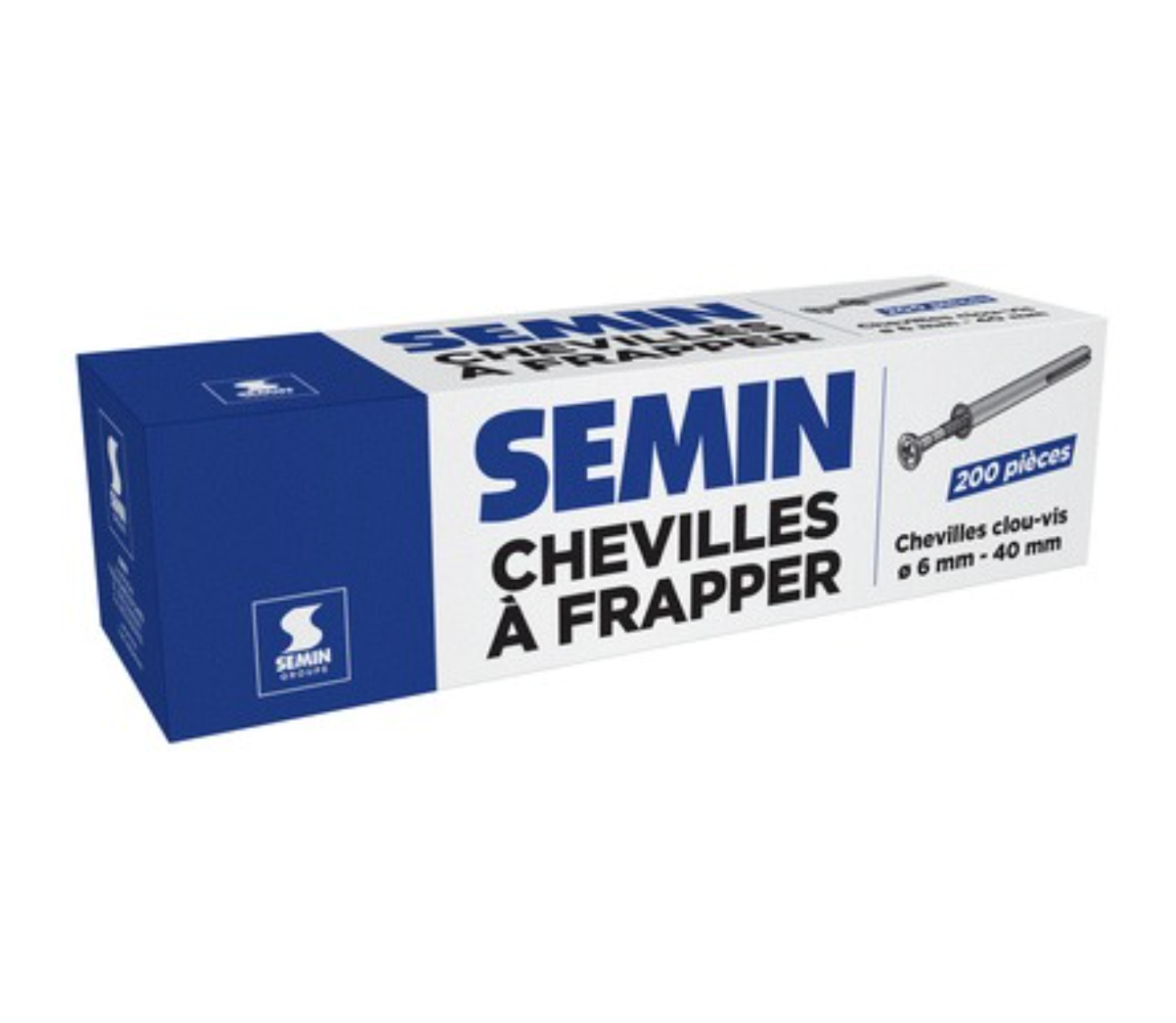 CHEVILLE CLOU-VIS A FRAPPER 40mm