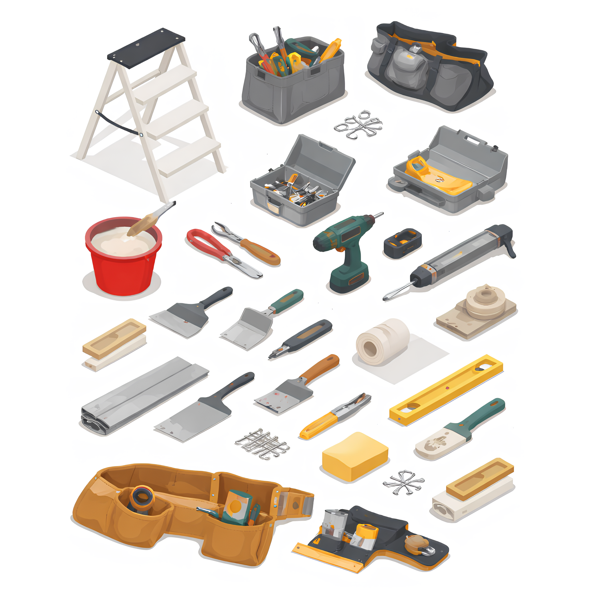 Outillage du plaquiste