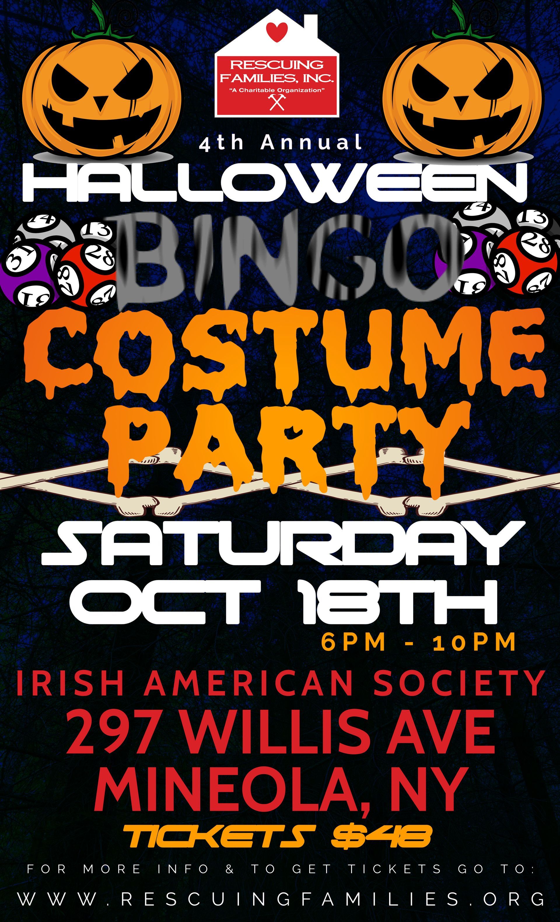 Halloween Bingo Costume Party