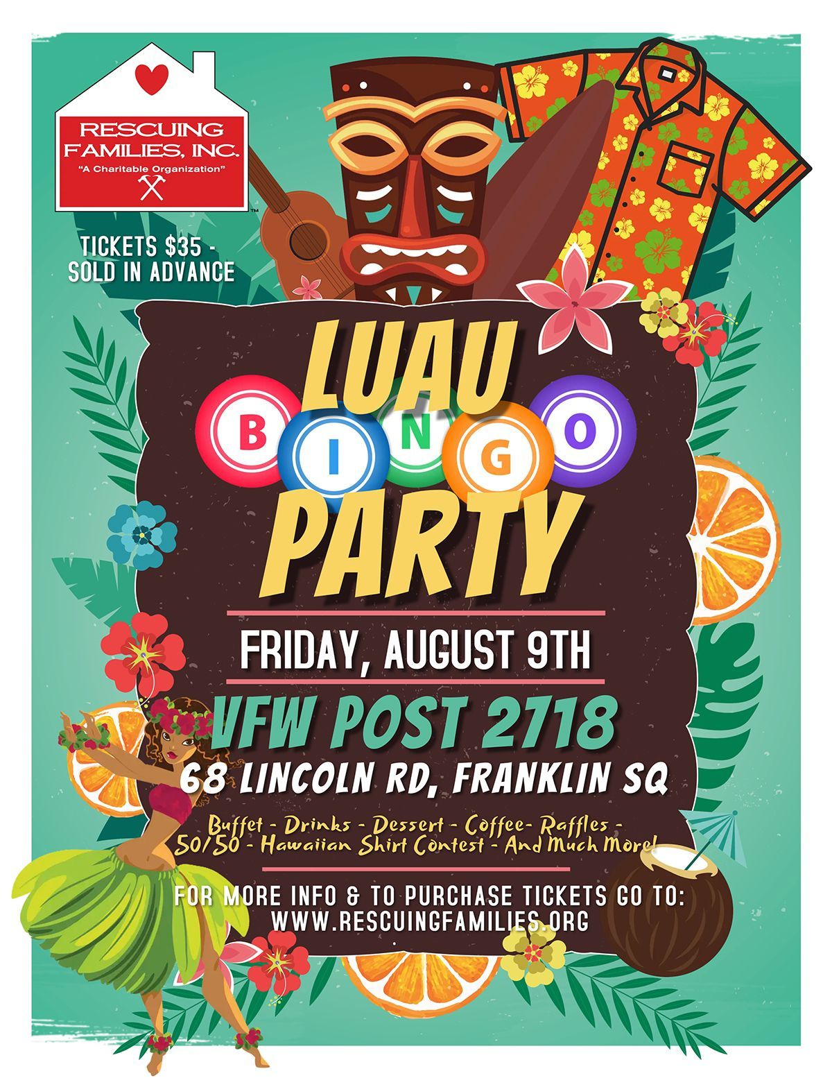 RFI 2nd Annual Luau Bingo Party
