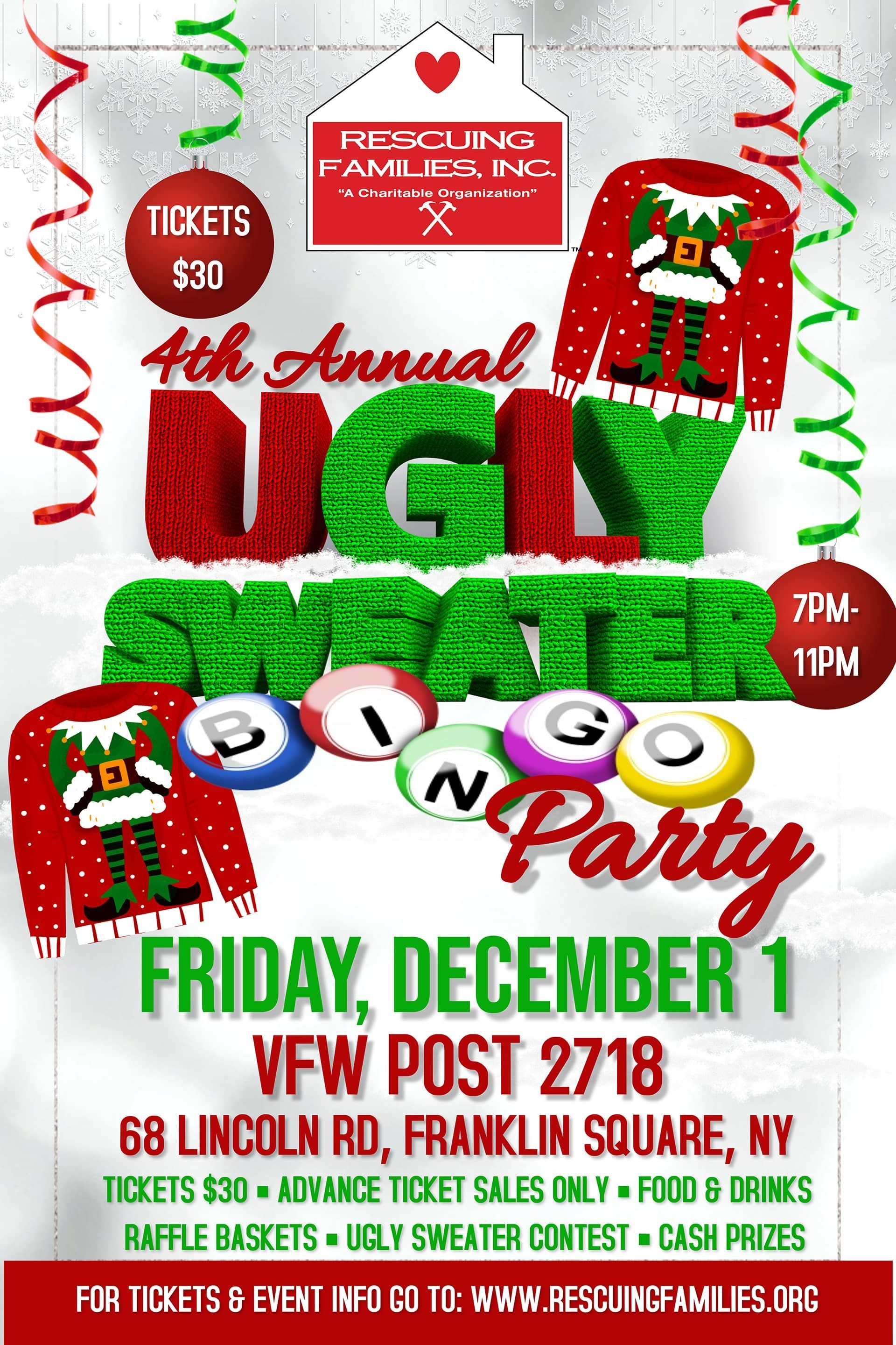 Ugly Sweater Bingo