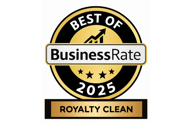 Award certificate for JZ Royalty Cleaning Services, 2025 winner, Best Commercial Cleaning Service, Susan City, California