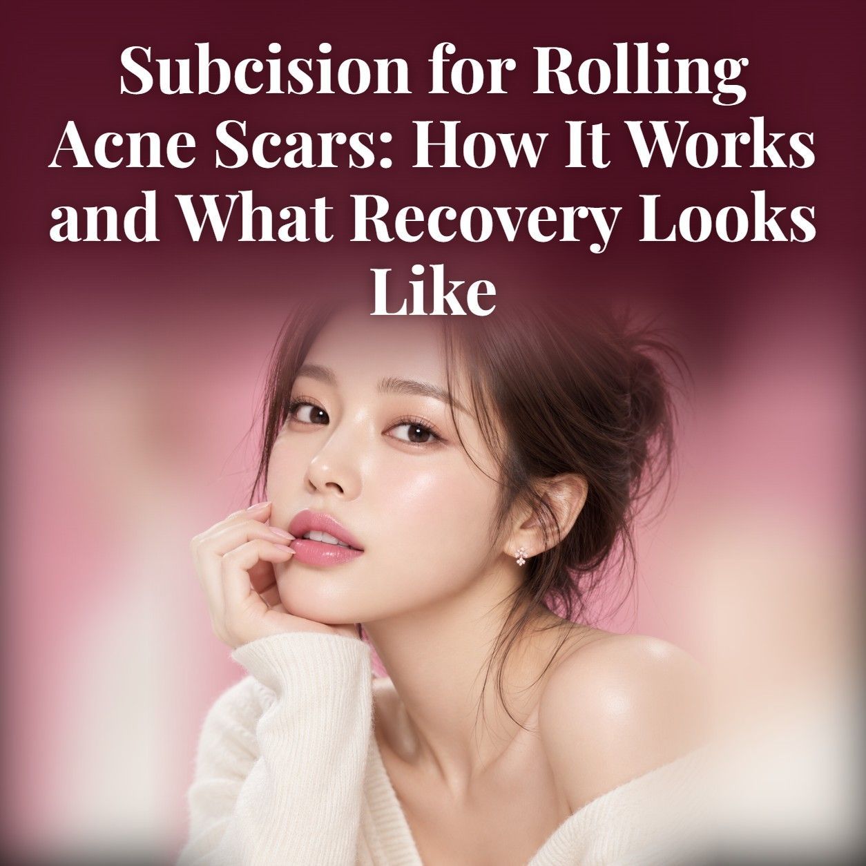 Subcision for rolling acne scars explained with recovery timeline in Gangnam
