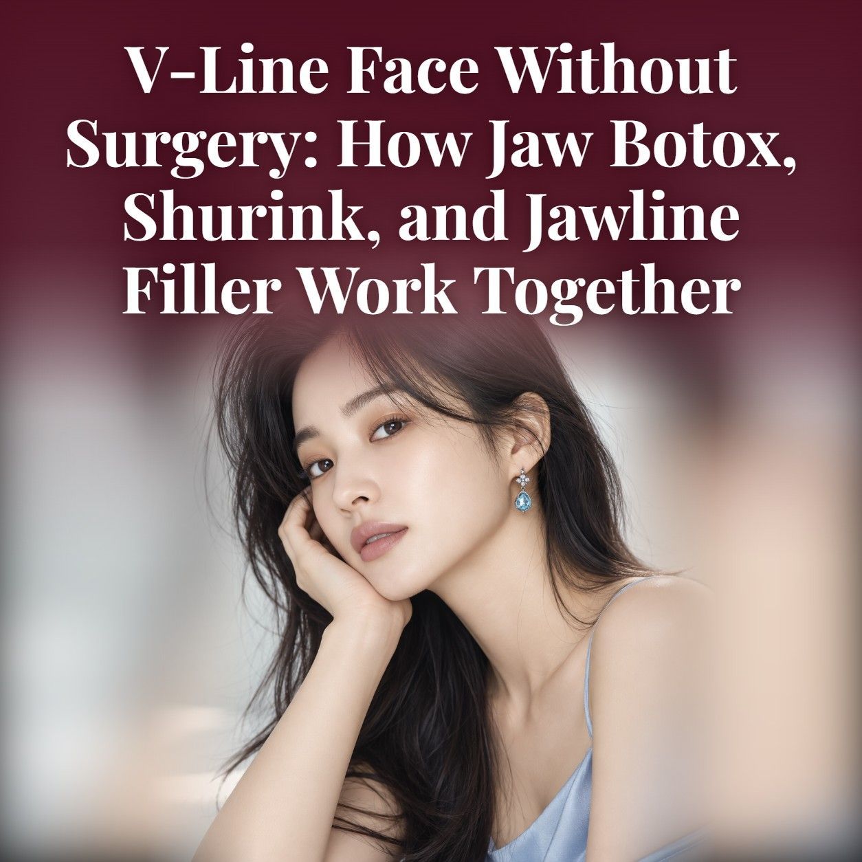 Non-surgical V-line face with jaw botox, Shurink HIFU and jawline filler
