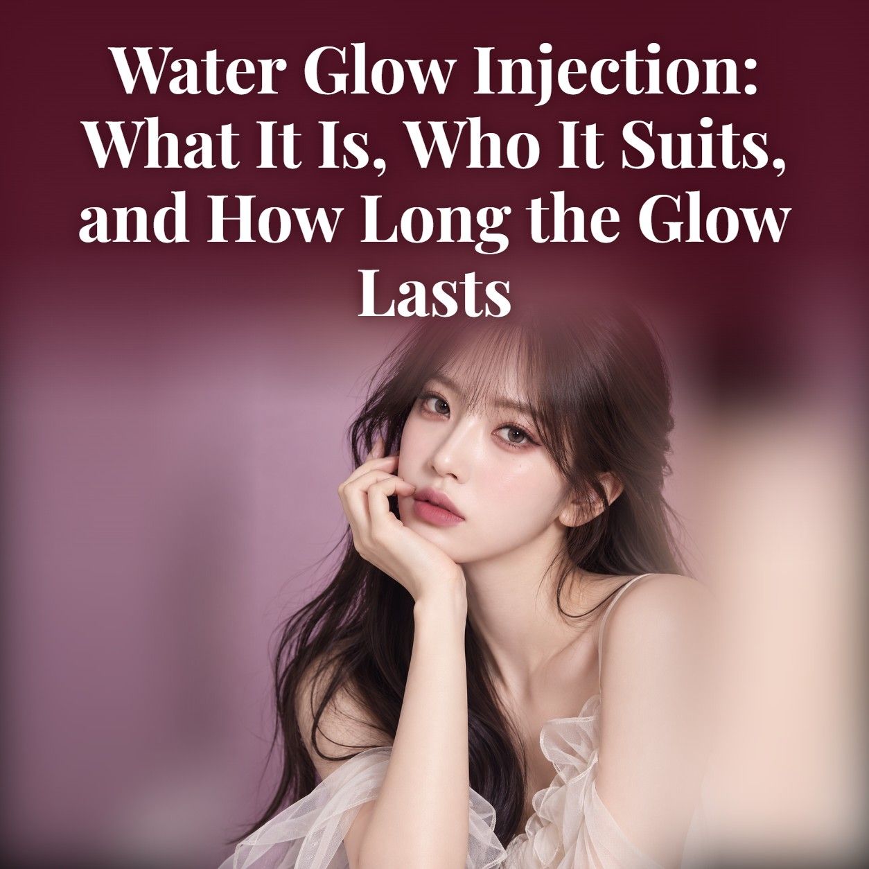 Water Glow injection guide: hydrating HA skin booster for dewy skin in Gangnam