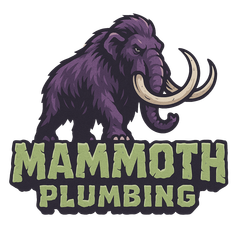 Purple mammoth mascot over green 