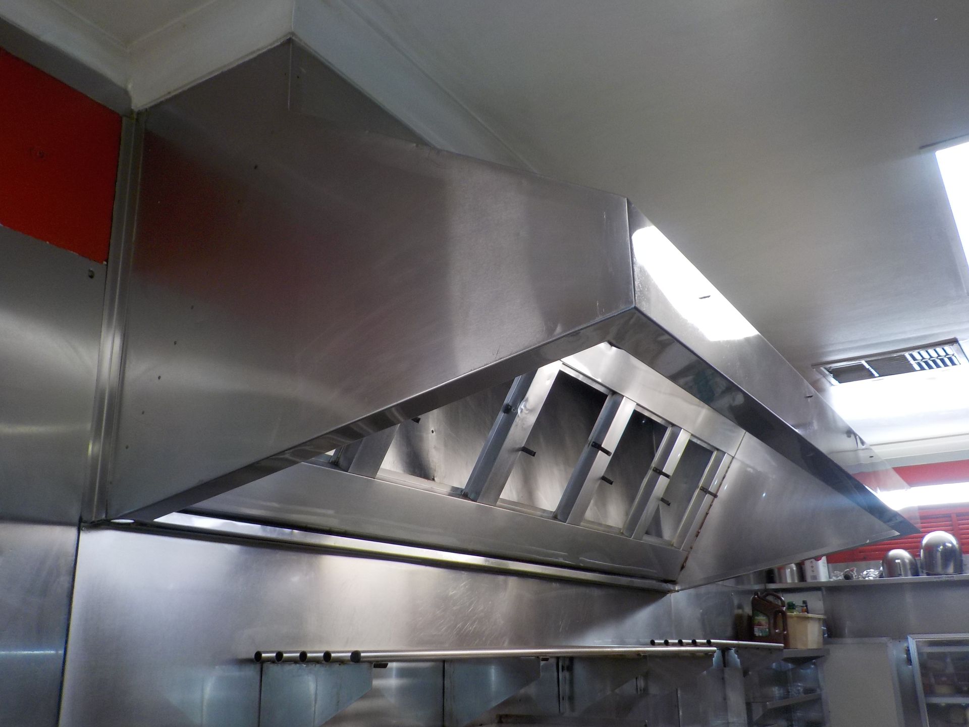 After commercial kitchen exhaust hood cleaning