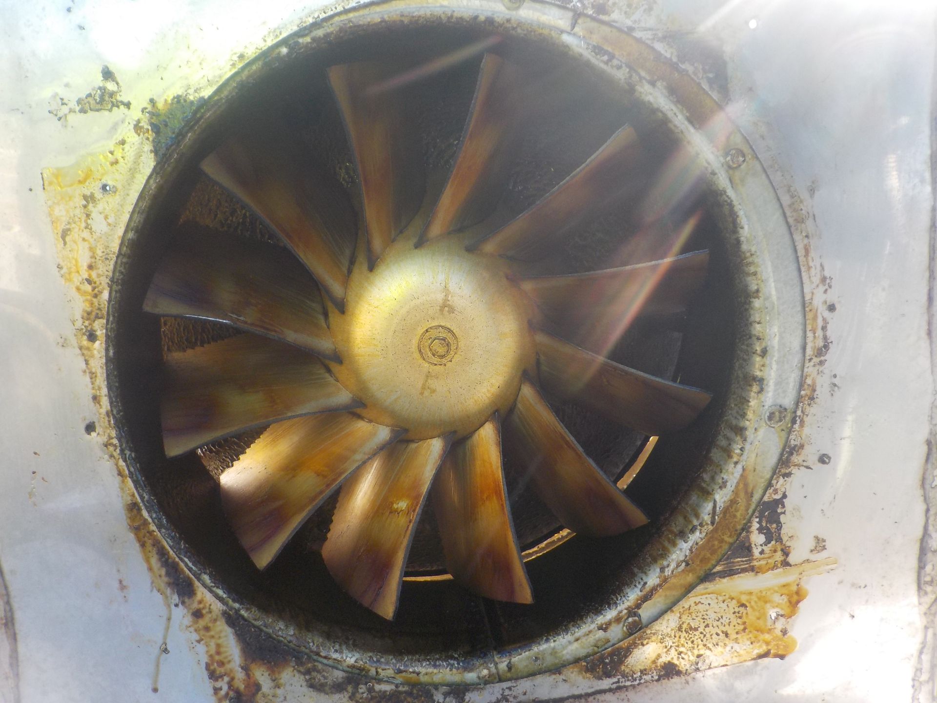 Before Kitchen Exhaust Fan Cleaning