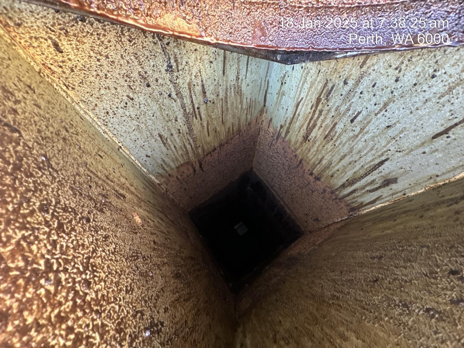 Before commercial kitchen exhaust duct cleaning