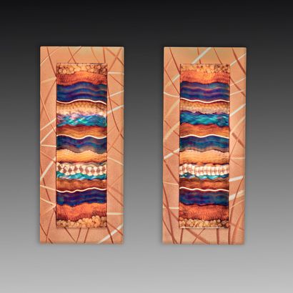 flame-painted copper