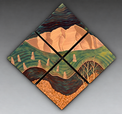 flame-painted copper