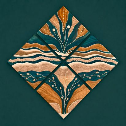 flame-painted copper