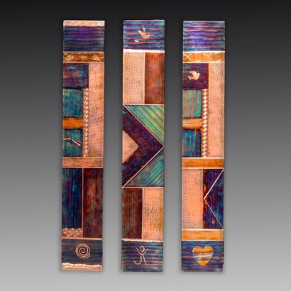 flame-painted copper