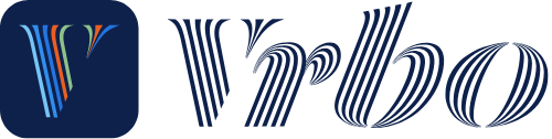 Vrbo logo: a blue square with a stylized 