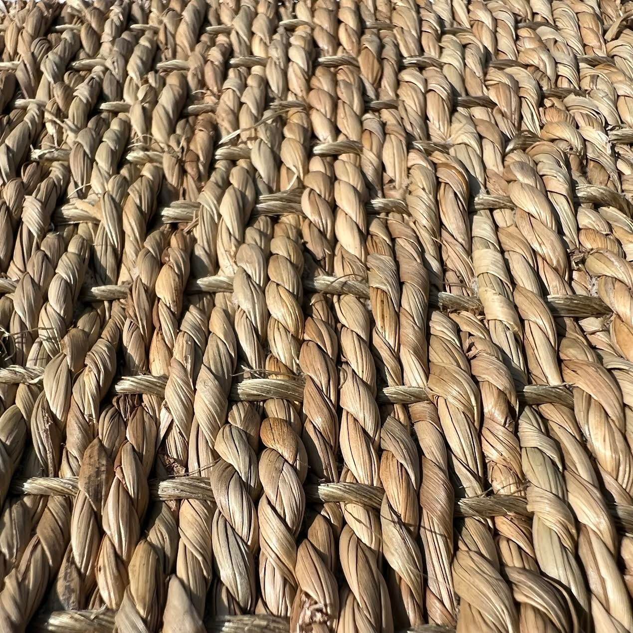Las Vegas Event Flooring showing samples of Seagrass flooring.