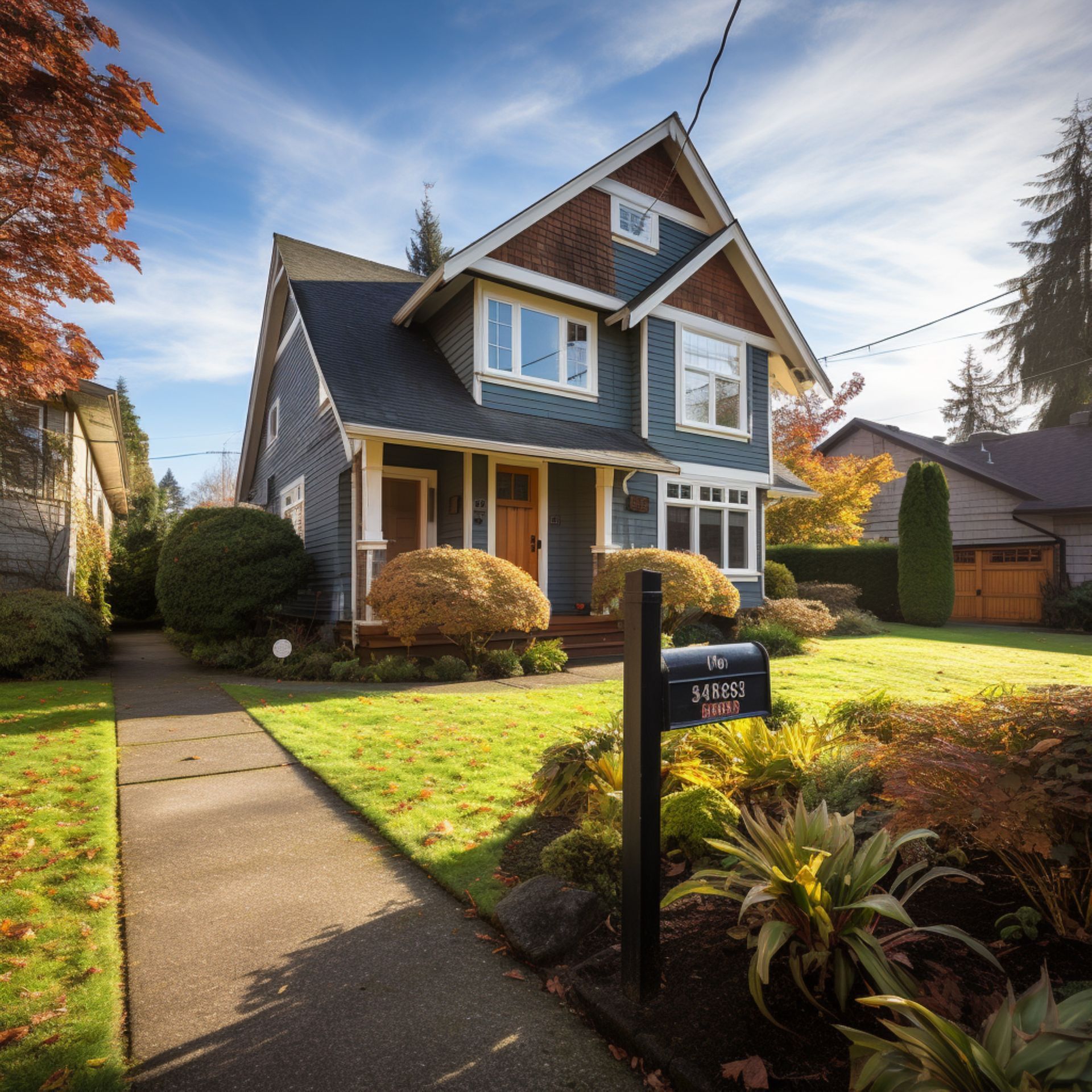 A house with a mailbox that says smith on it