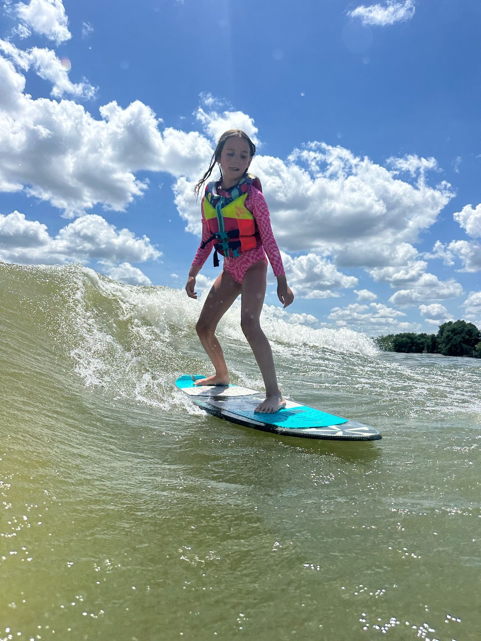 Private wakesurf lesson on Lake LBJ Texas