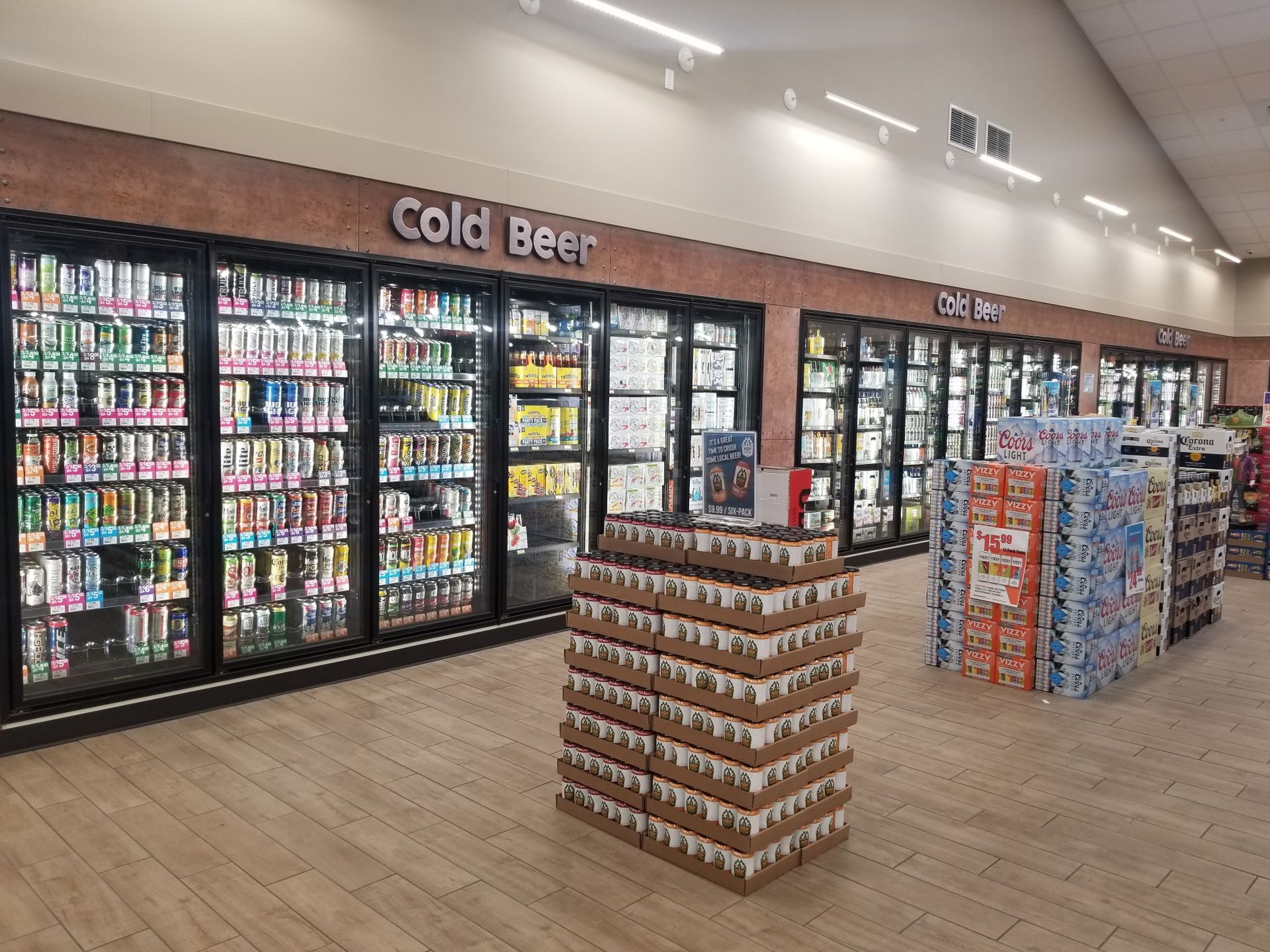 Interior Photo of Town Pump cooler doors