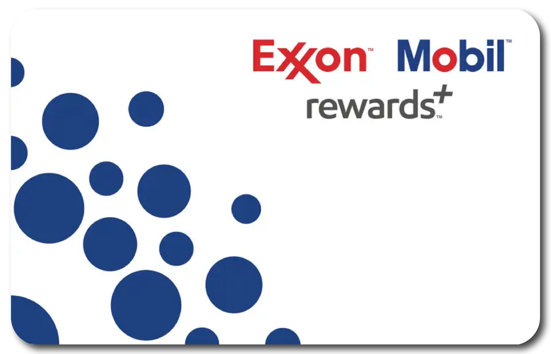 ExxonMobil Rewards+ card example