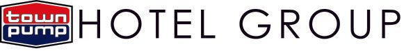 Town Pump Hotel Group logo horizontal with black text