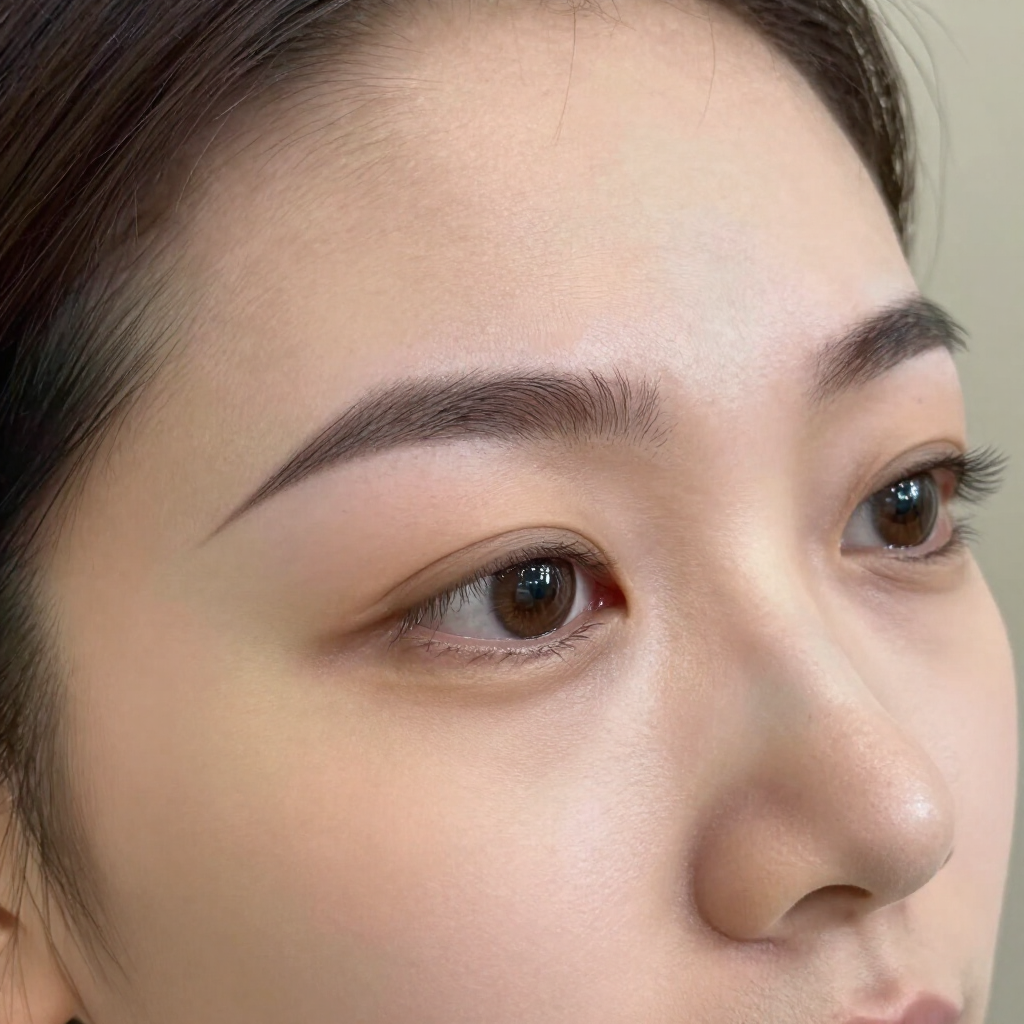 Live model brow work