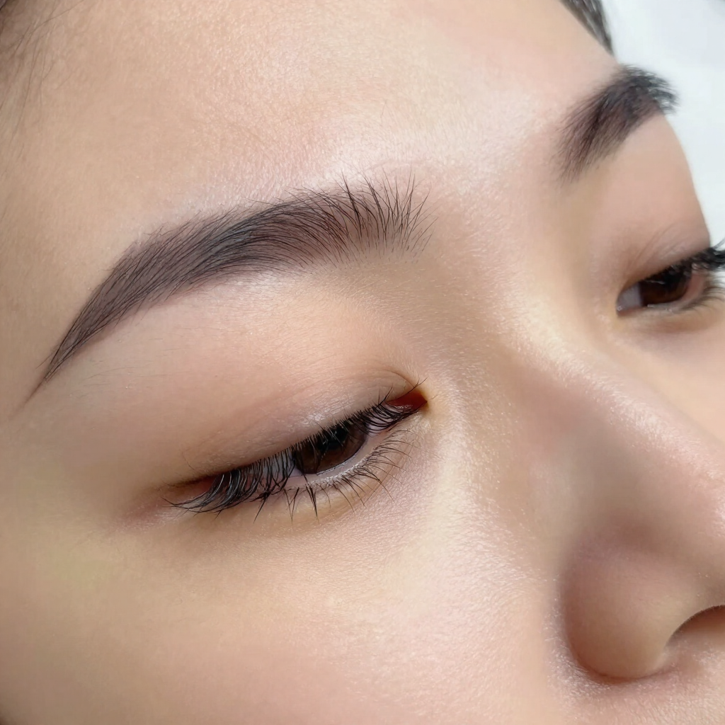 Live model lash work