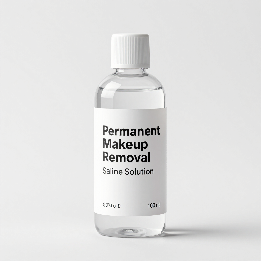 Removal saline solution bottle