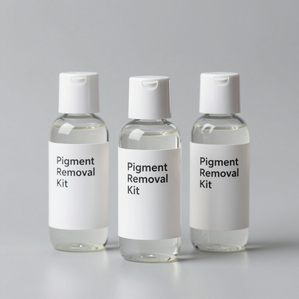 Pigment removal kit bottles