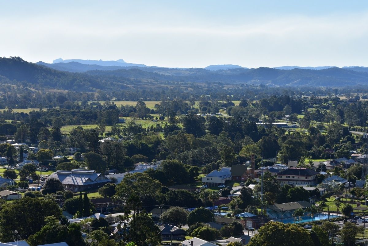 An Aerial View Of A Residential Area With Mountains In The Background — Ballina Demolitions In Kyogle, NSW