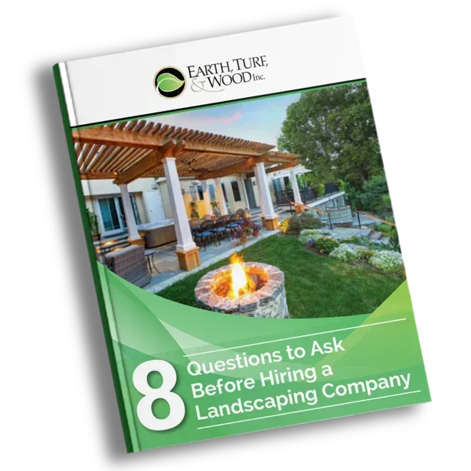 A book titled questions to ask before hiring a landscaping company