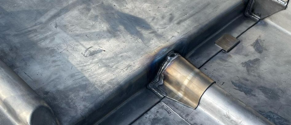 A close up of our leadwork