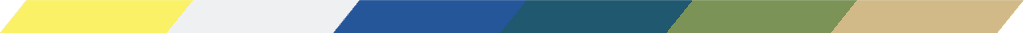 Abstract banner with blue and green geometric shapes on a beige background