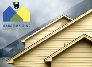 dark cloudy sky behind a yellow house. text reads 