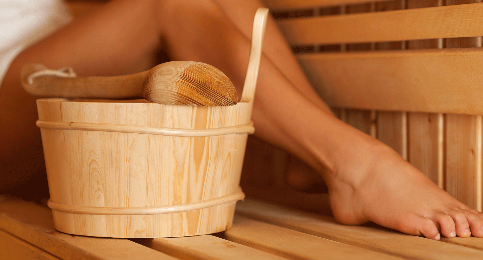 A relaxing wooden sauna at KL Serviced Residences, a key wellness amenity for guests at this Greenbelt hotel in Makati.