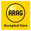 Yellow square with the word