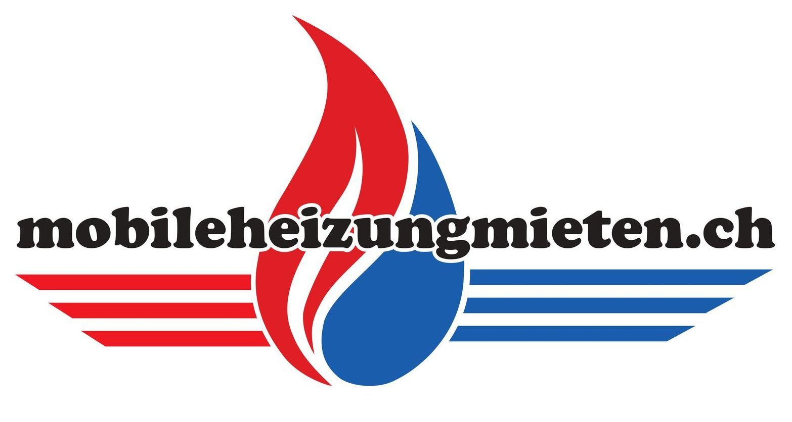 Ein Logo für eine Firma namens mobileheizungmieten.ch