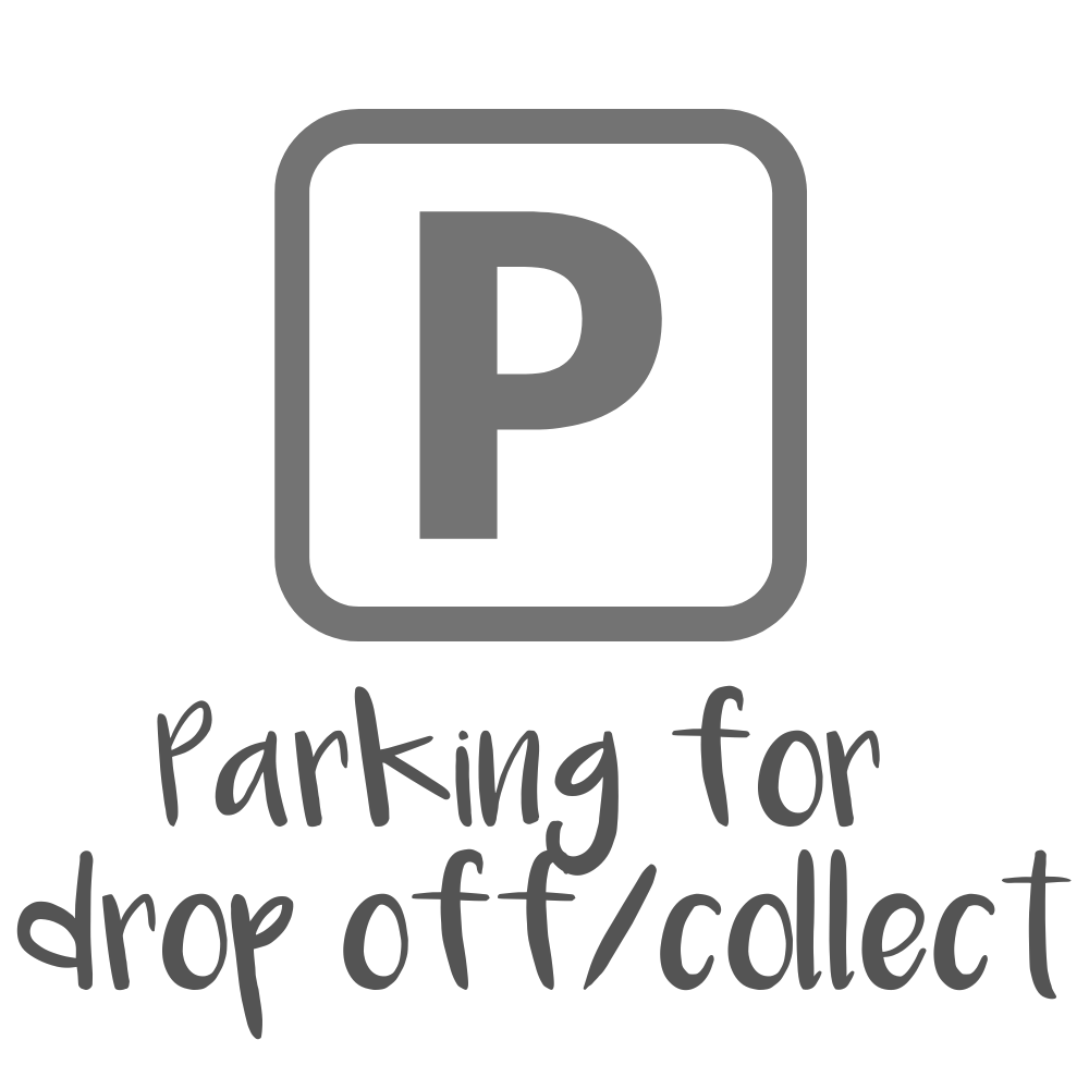 Parking for drop off and pick up