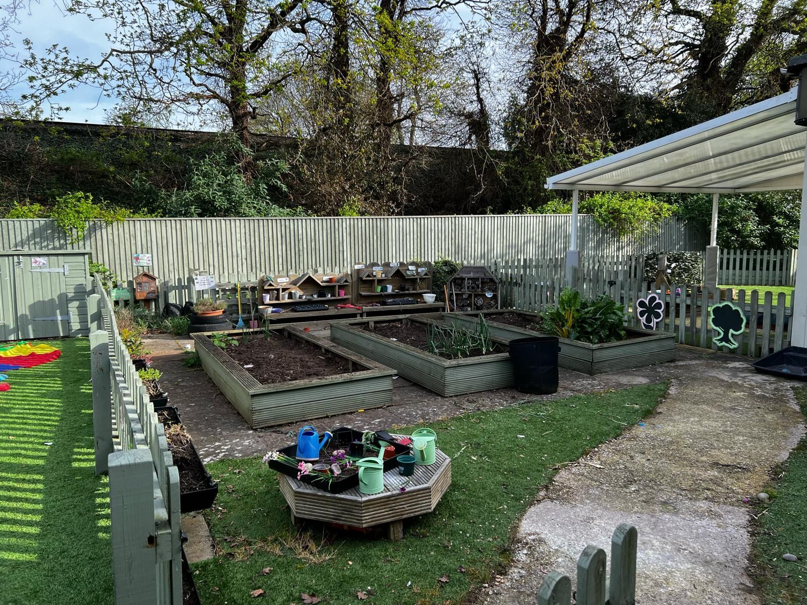 Growing patch at our Walton-on-Thames nursery