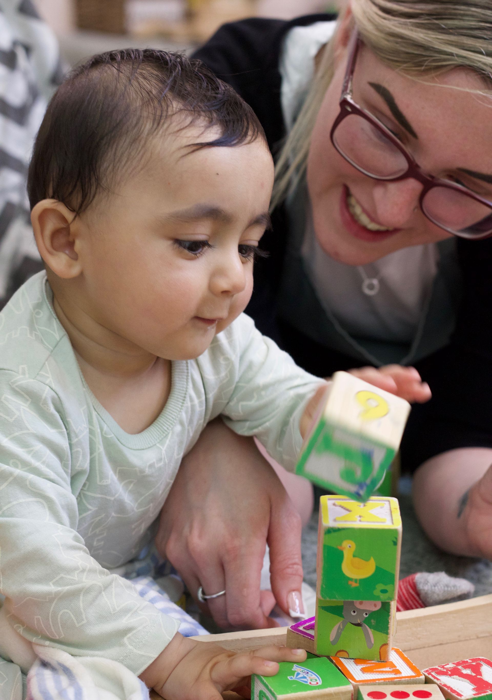 Baby and Nursery Nurse building blocks