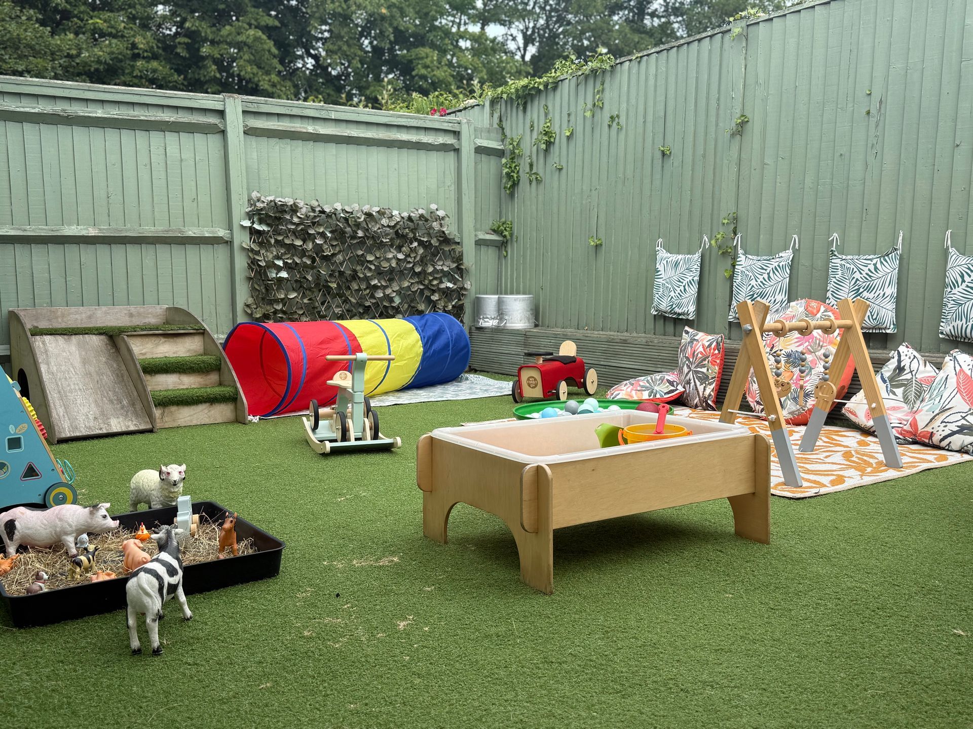 The babies garden at our Berkhamsted nursery.