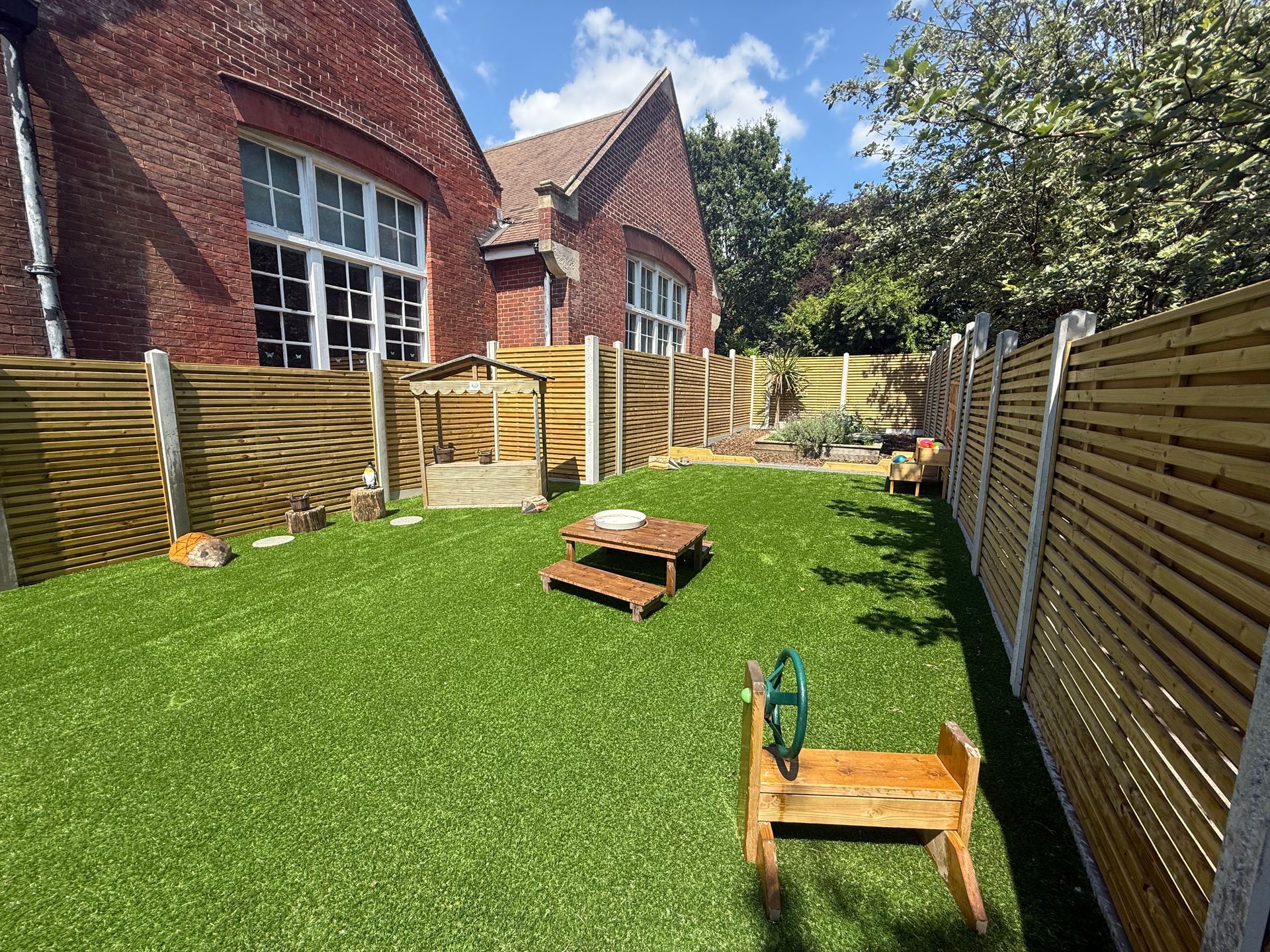 Haslemere nursery garden with growing patch 