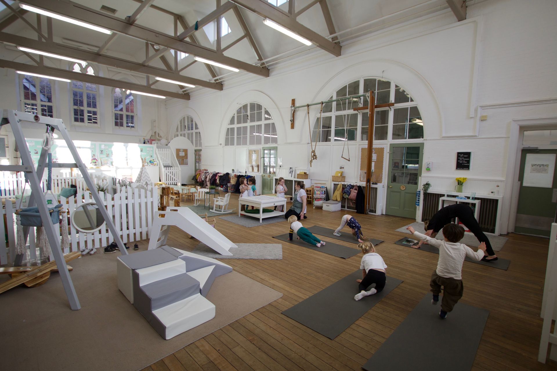 Large open hall where children enjoy extra curricular activities. 