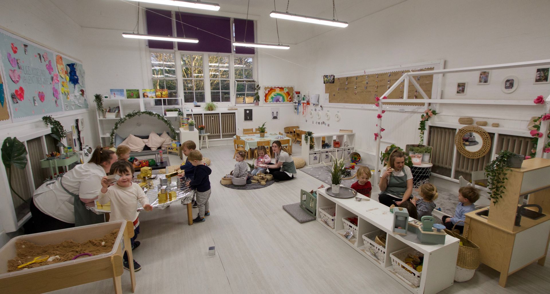 Children enjoying activities at our nursery in Haslemere.