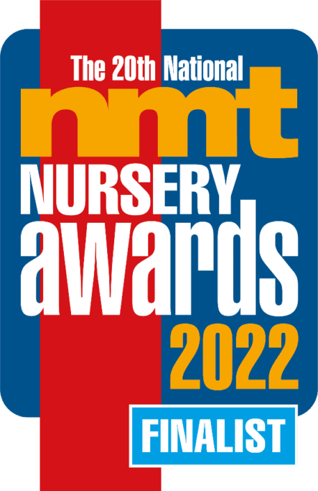 A logo for the 20th national nursery awards