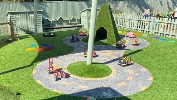 One of the large garden outdoor spaces at our Walton-on-Thames nursery.